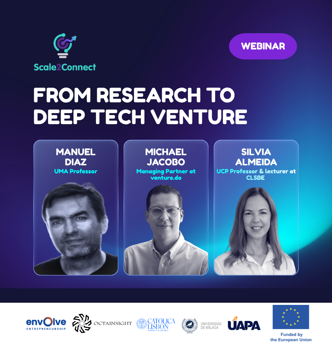 From Research to Deep Tech Venture — Webinar agenda